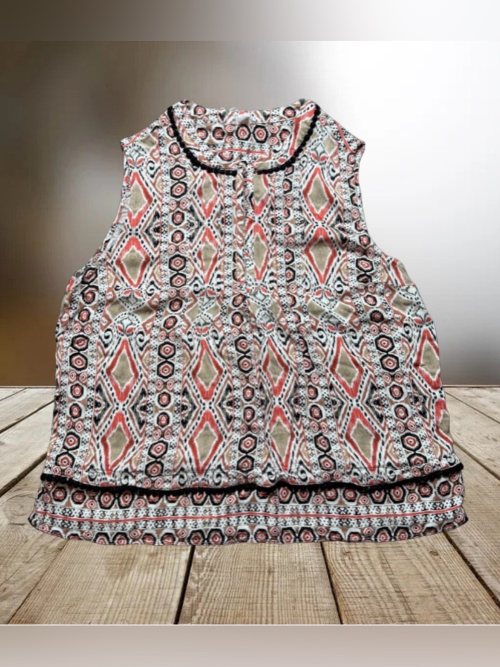 Tribal Jeans Sleeveless Top